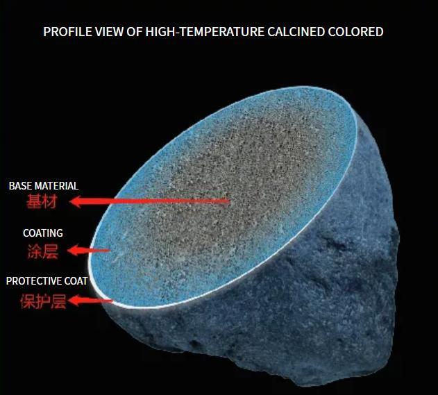 China Factory, Marketable High-Temperature Calcined Waterproof Basalt Color Sand