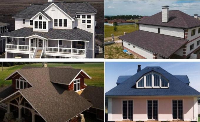 2layers Top Quality Small Flat Colored Stone Coated Asphalt Roofing Tiles