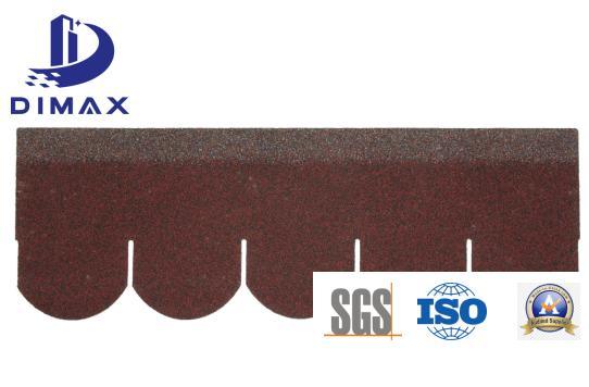 SGS Factory Sell Fish Scale Colored Stone Coated Fiberglass Asphalt Roofing Tile